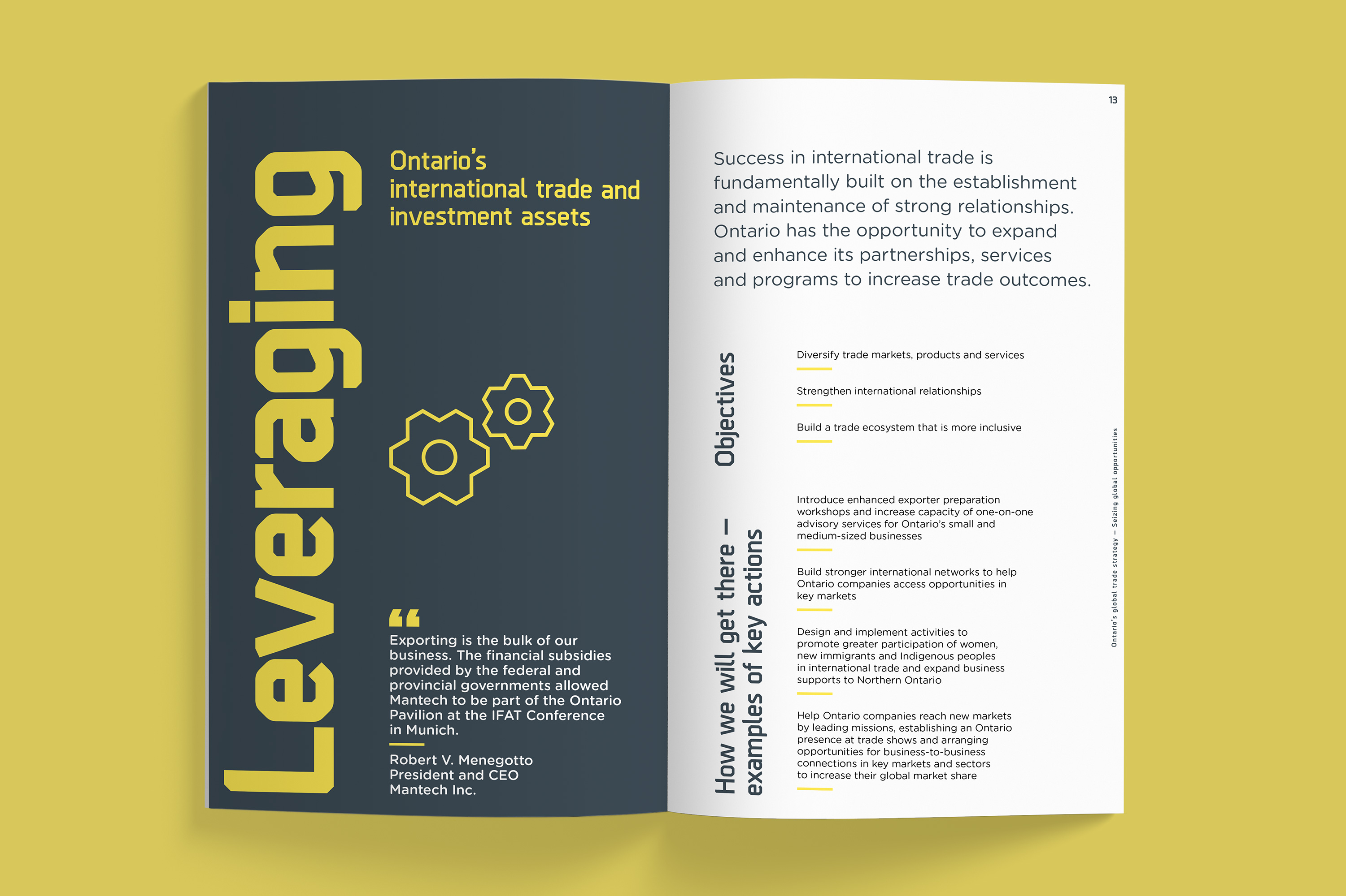 Ontario Ministry of International Trade - Global Trade Strategy